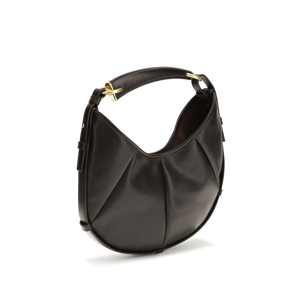 Saint laurent brown calf leather bos taurus shoulder bag