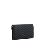 Load image into Gallery viewer, Saint Laurent Black Lamb Ovis Aries Aries Shoulder Bag
