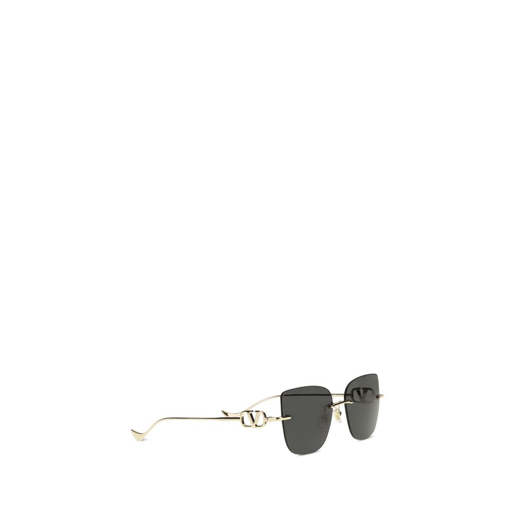 Valentino garavani black metal sunglasses
