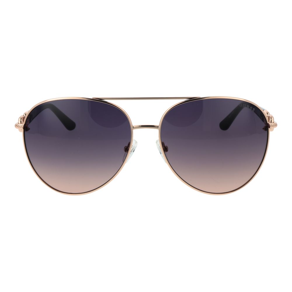 Guess rose gold metal sunglasses