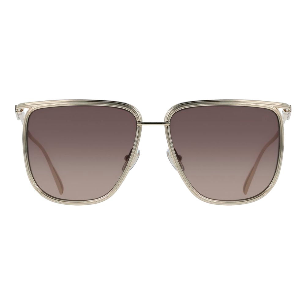 Ferragamo Gold Metal Sunglasses
