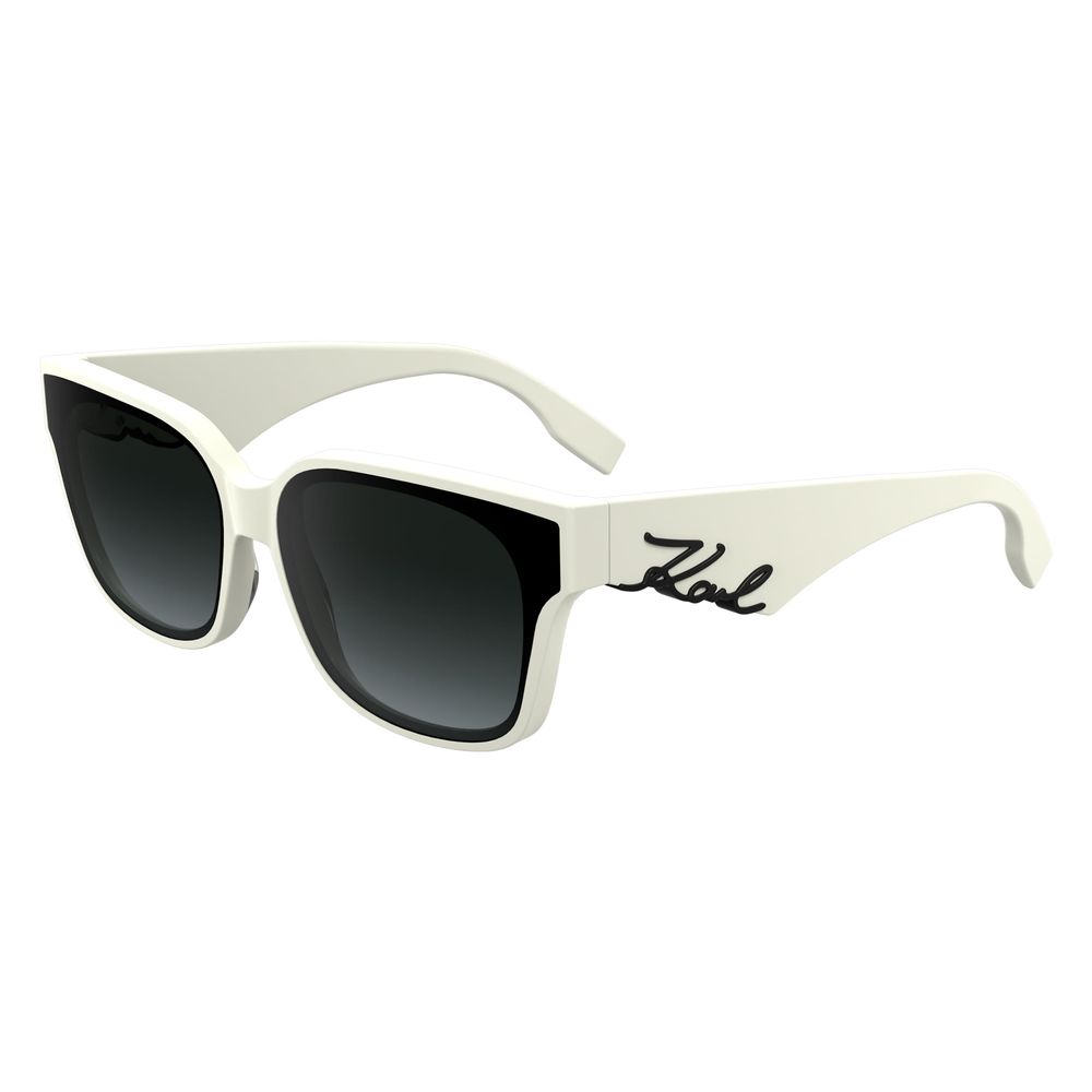 Karl lagerfeld white acetate sunglasses
