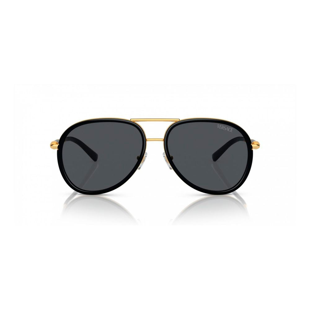 Versace black metal sunglasses