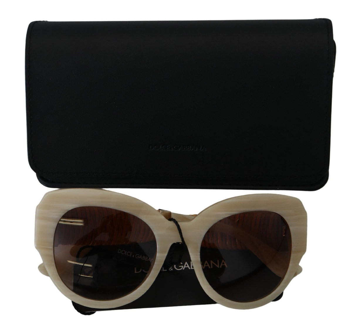 Dolce & gabbana beige acetate full rim brown lense dg4294 sunglasses