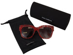Load image into Gallery viewer, Dolce &amp; Gabbana Red Lace Acetate Rectangle Shades  DG4231F  Sunglasses
