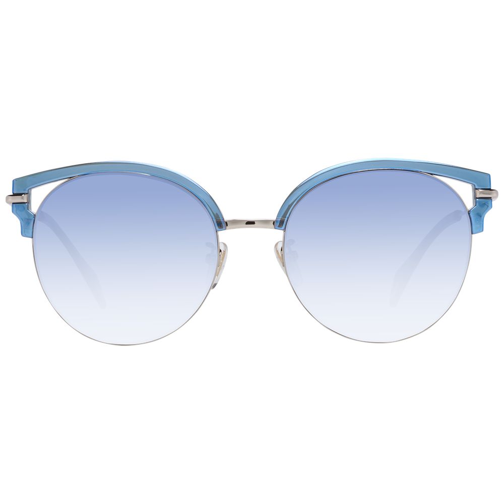 Police blauw metalen en plastic zonnebril