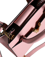 Load image into Gallery viewer, Versace Pink Small Top Handle Grainy Calf Leather Crossbody Bag
