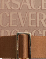 Load image into Gallery viewer, Versace bruine schoudertas met jacquard leren logo en handvat
