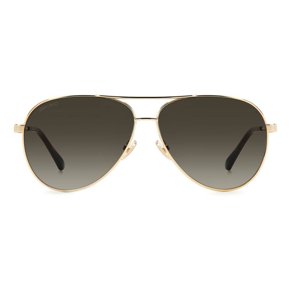 Jimmy choo goldkleurige metalen zonnebril