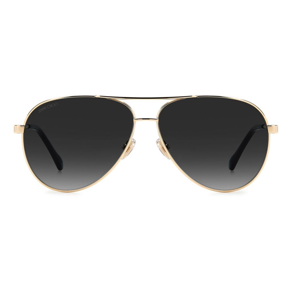 Jimmy choo goldkleurige metalen zonnebril