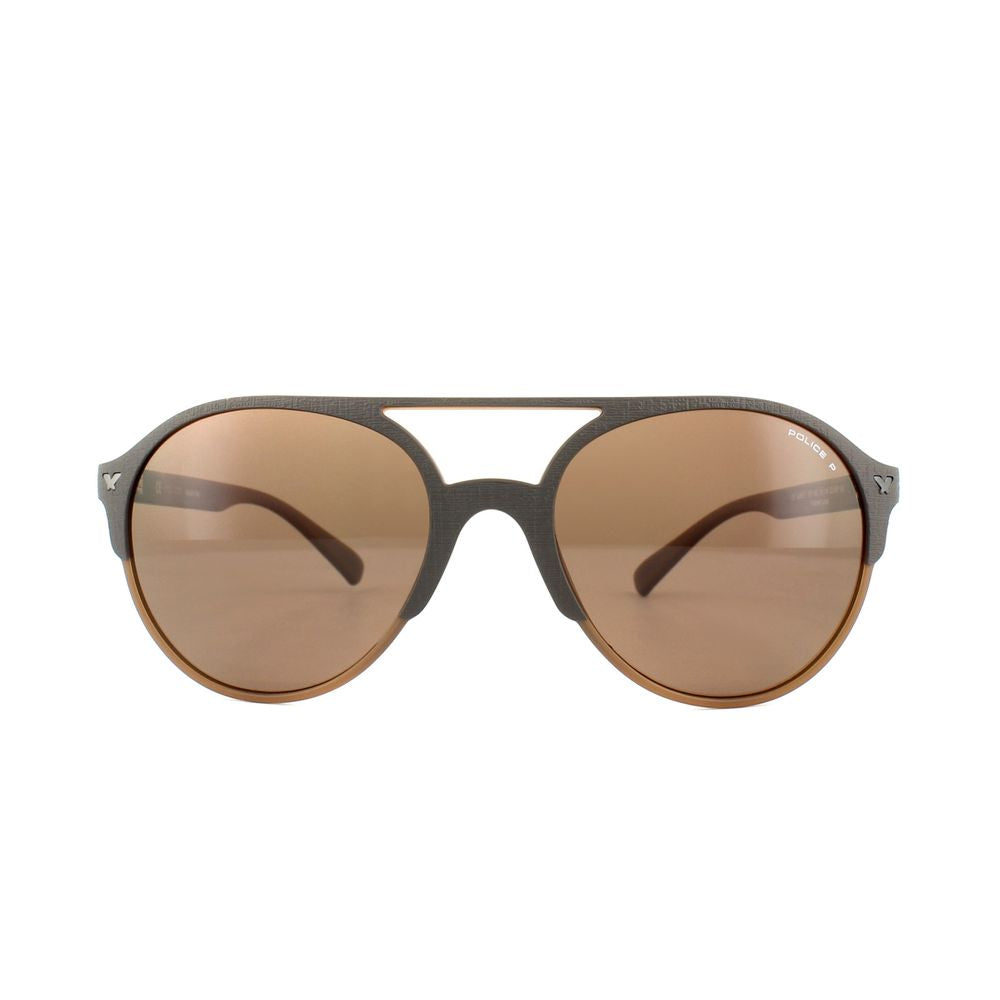 Police brown injected sunglasses
