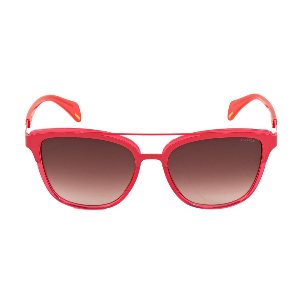 Police orange metal sunglasses