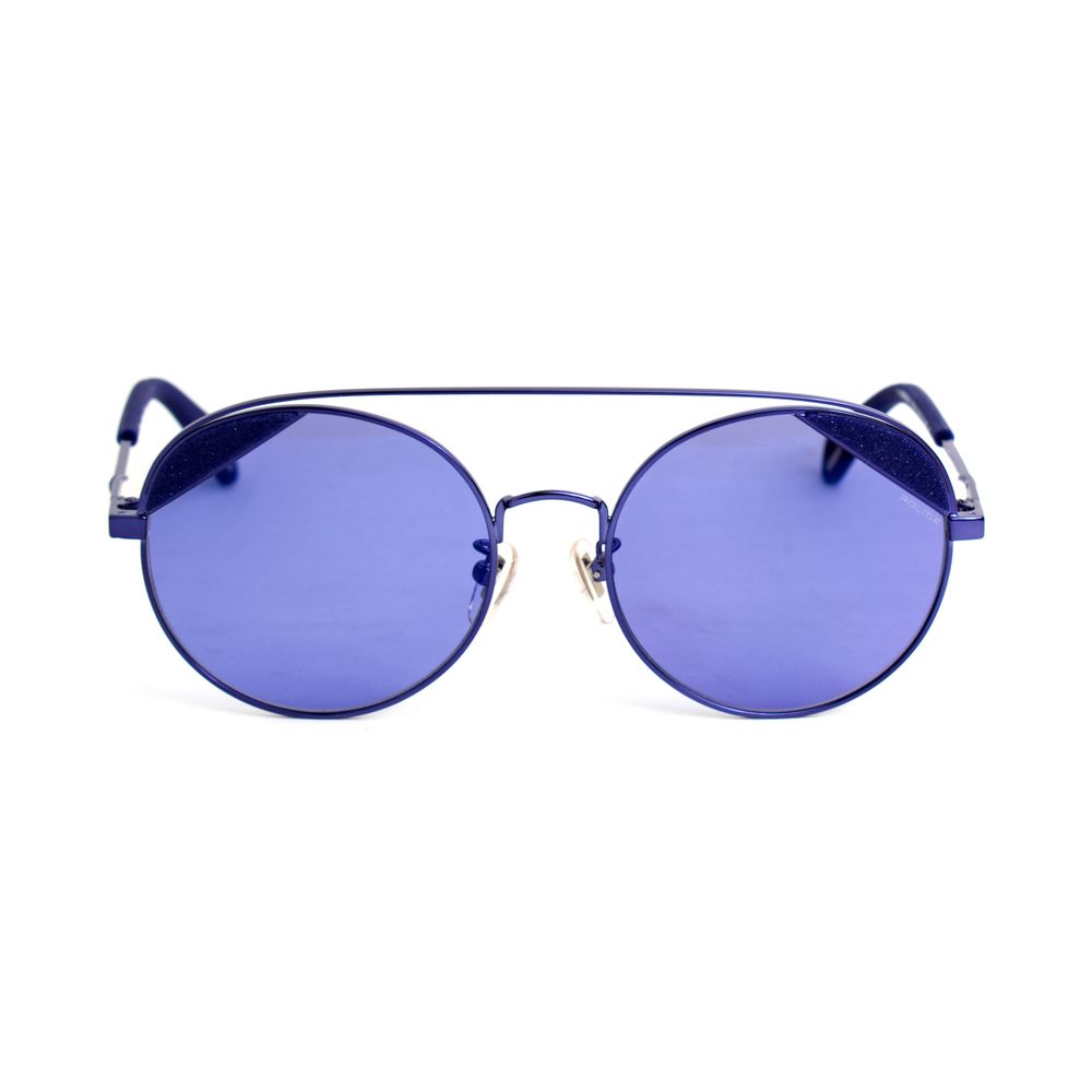 Police blue metal sunglasses