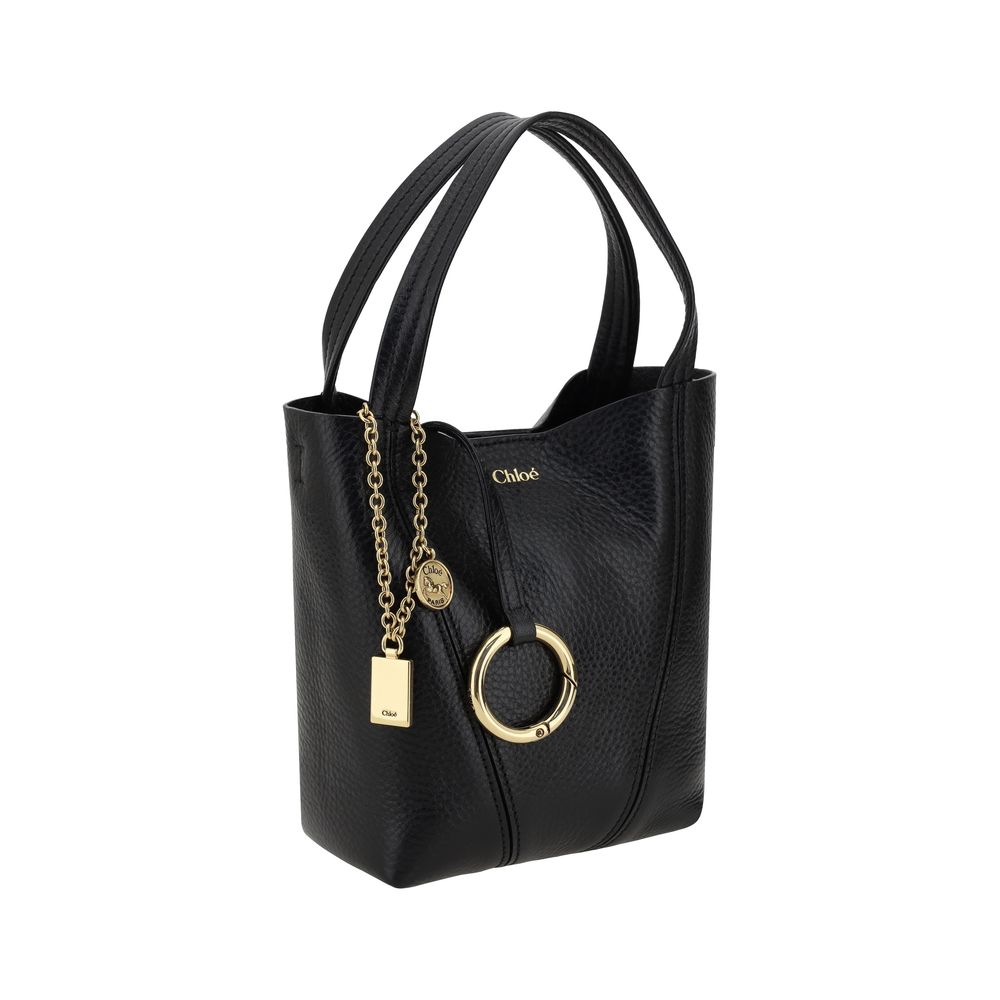 Chloé black calf leather bos taurus shoulder bag