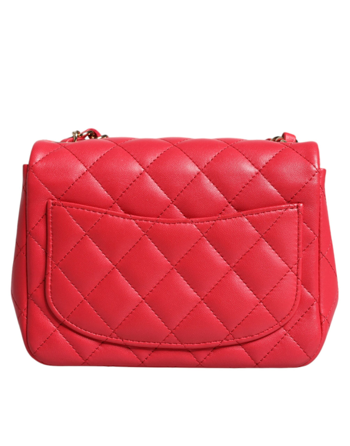 Chanel pink matelasse chain shoulder lambskin purse mini