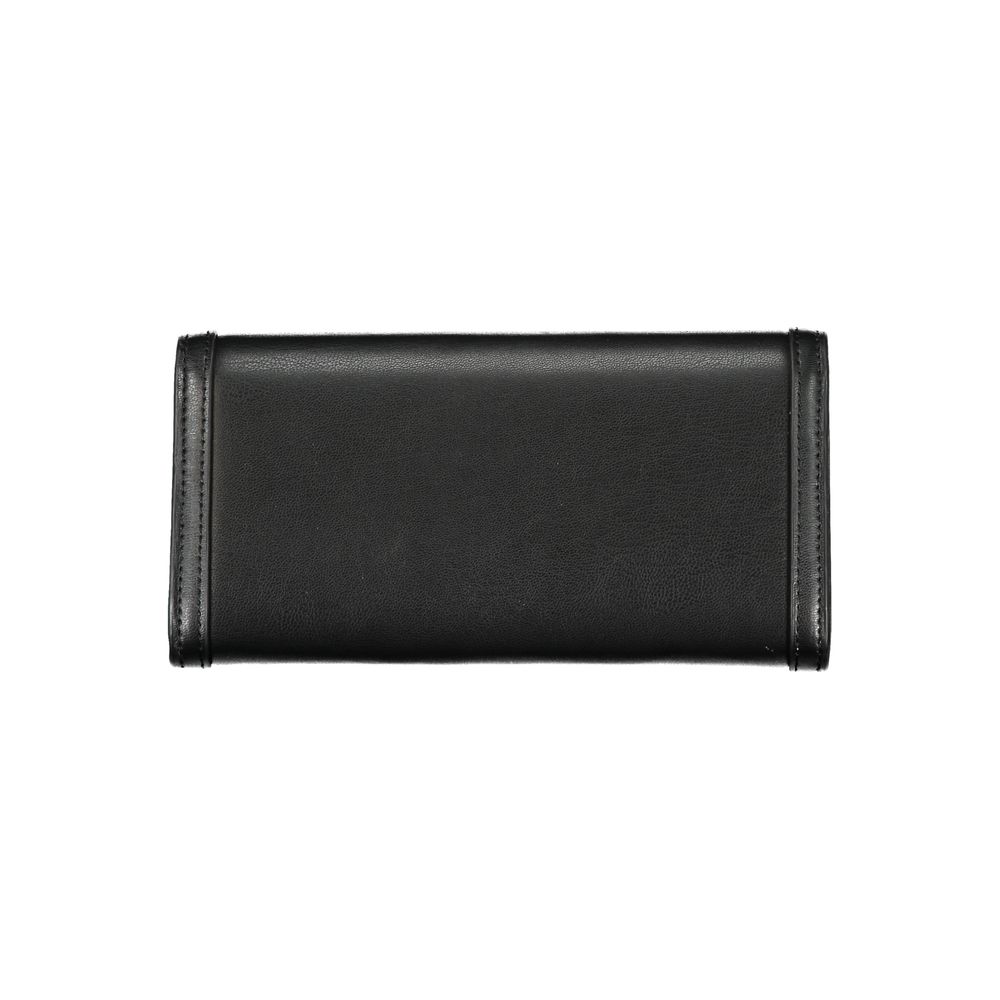 Tommy hilfiger elegant black dual compartment wallet