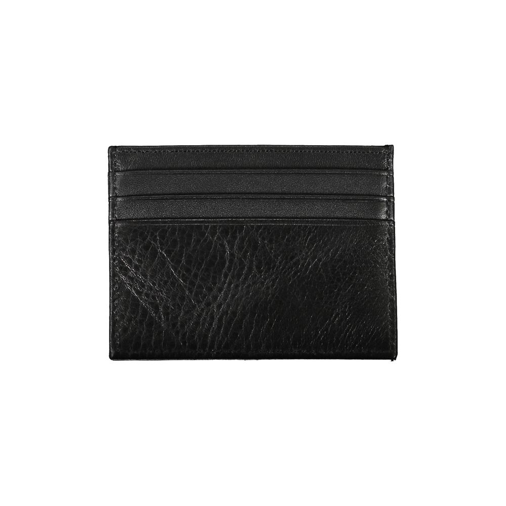 Tommy hilfiger nero pelle mens wallet
