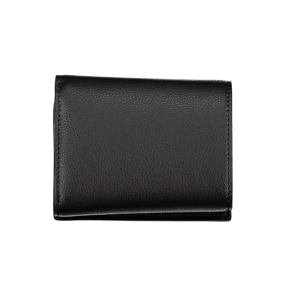 Tommy hilfiger black polyurethane women wallet