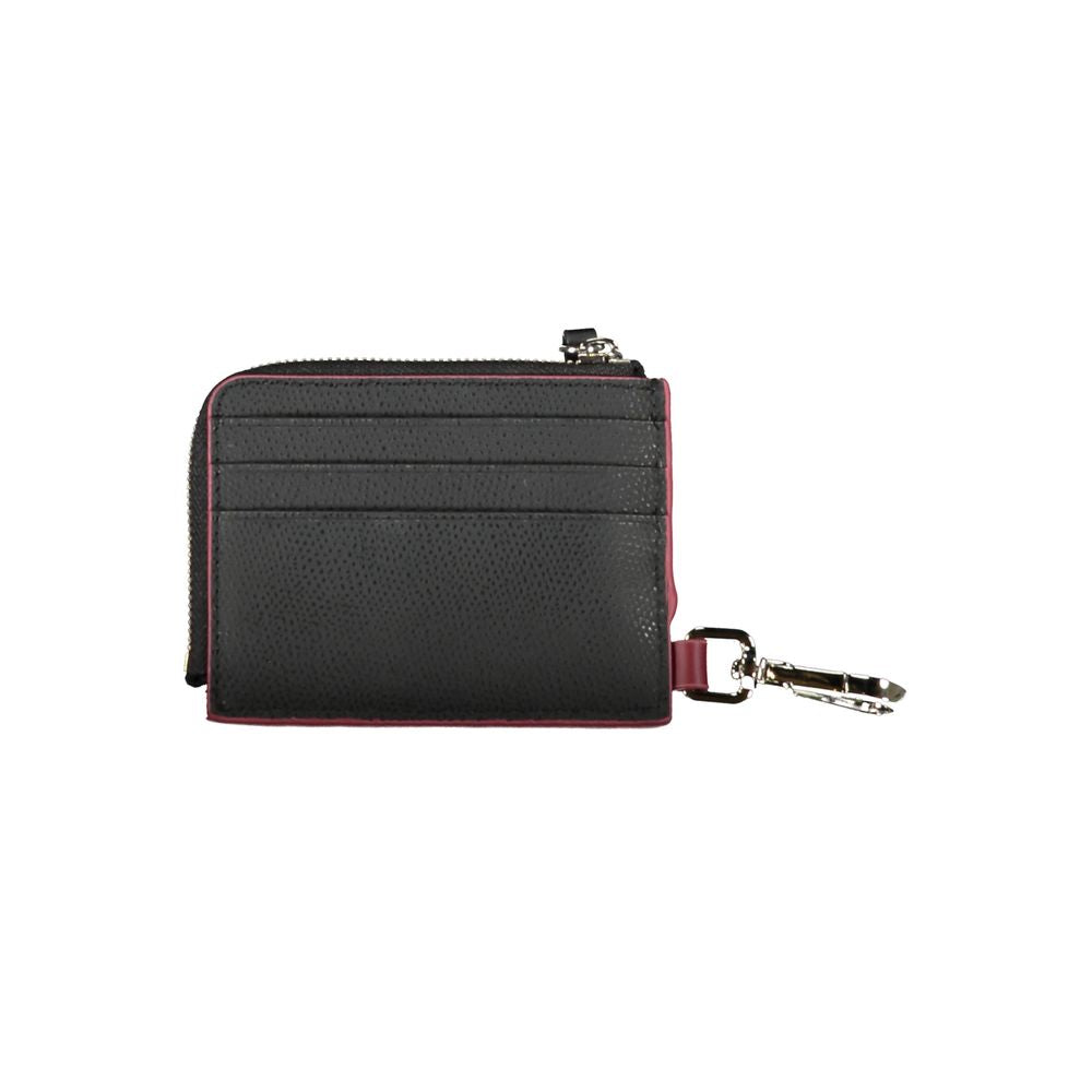 Tommy Hilfiger Black Leather Men Wallet Holder