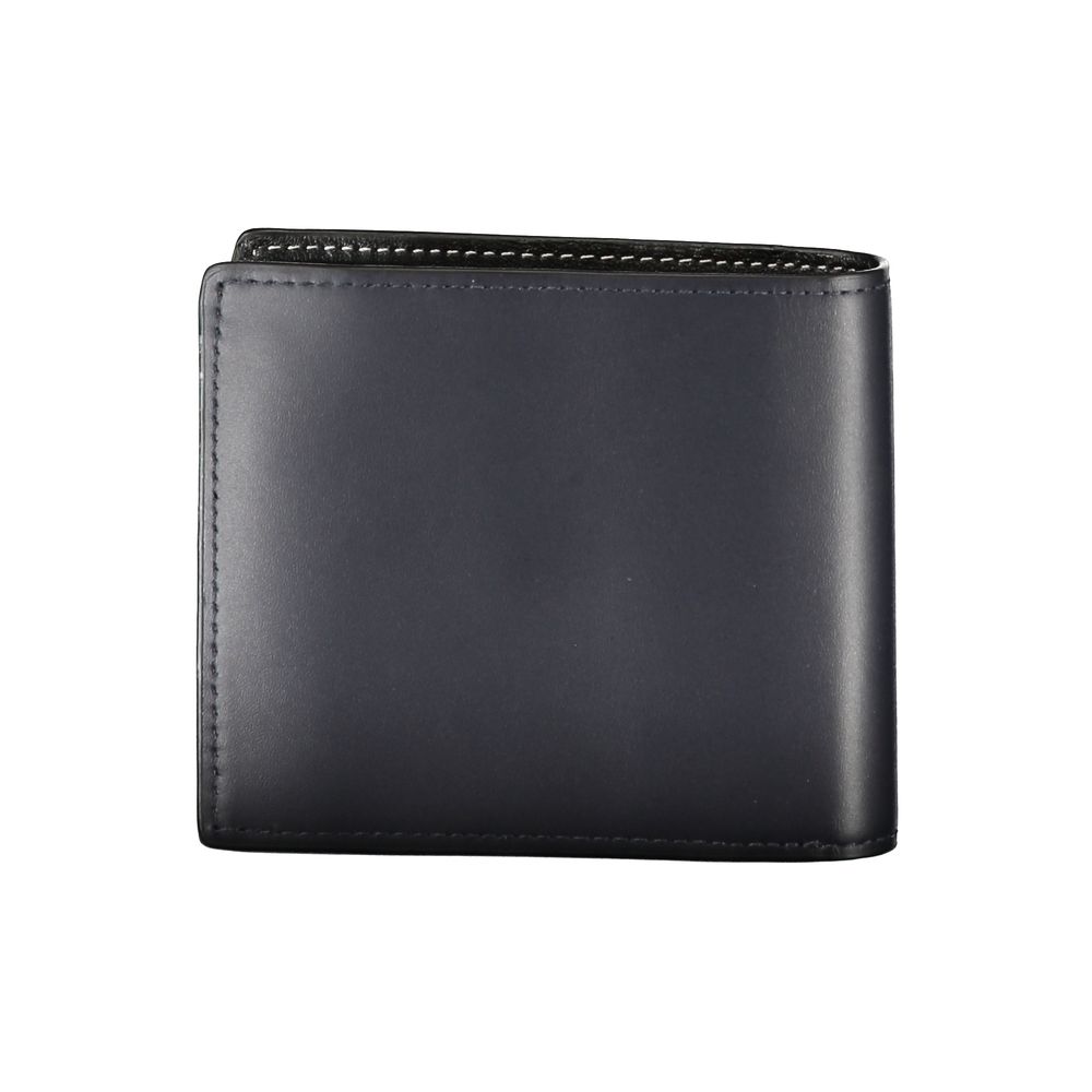 Tommy hilfiger blue leather men wallet