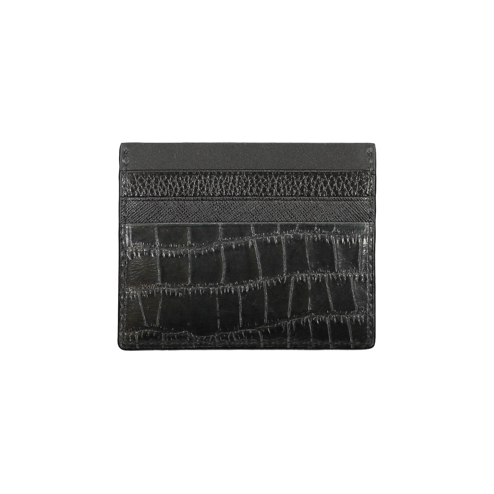Tommy hilfiger black leather mens wallet