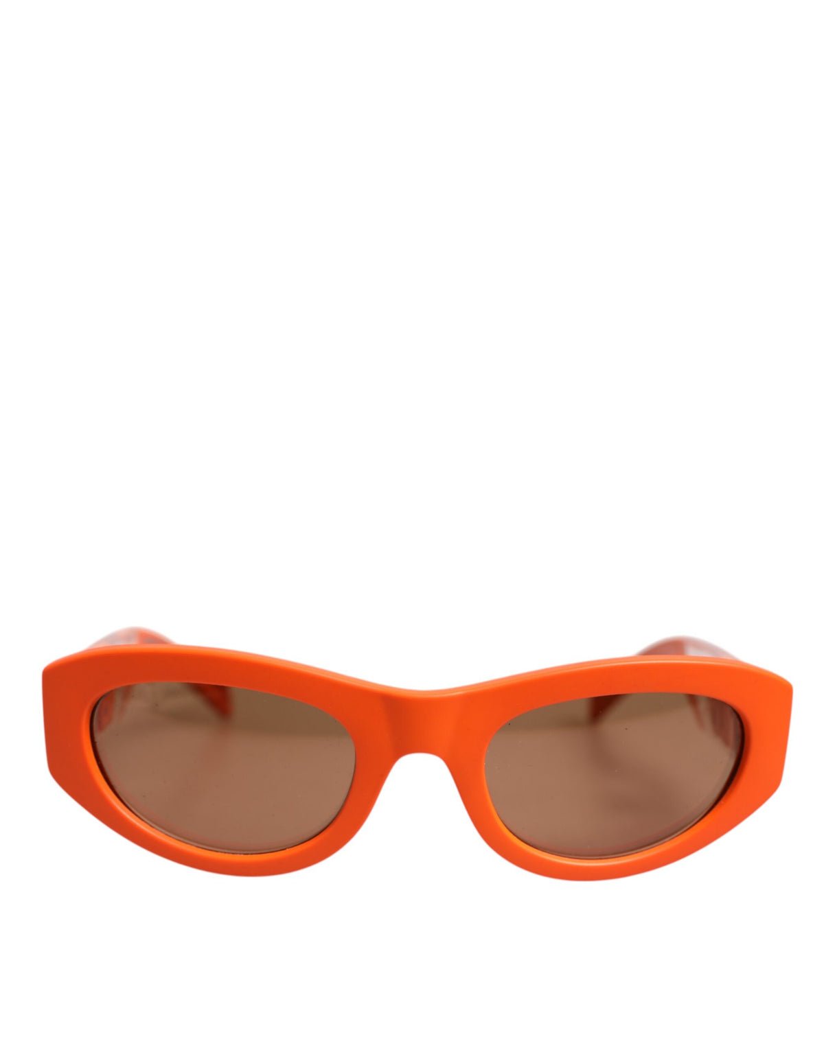 Dolce & gabbana orange reborn to live zonnebril met ovaal montuur en logo