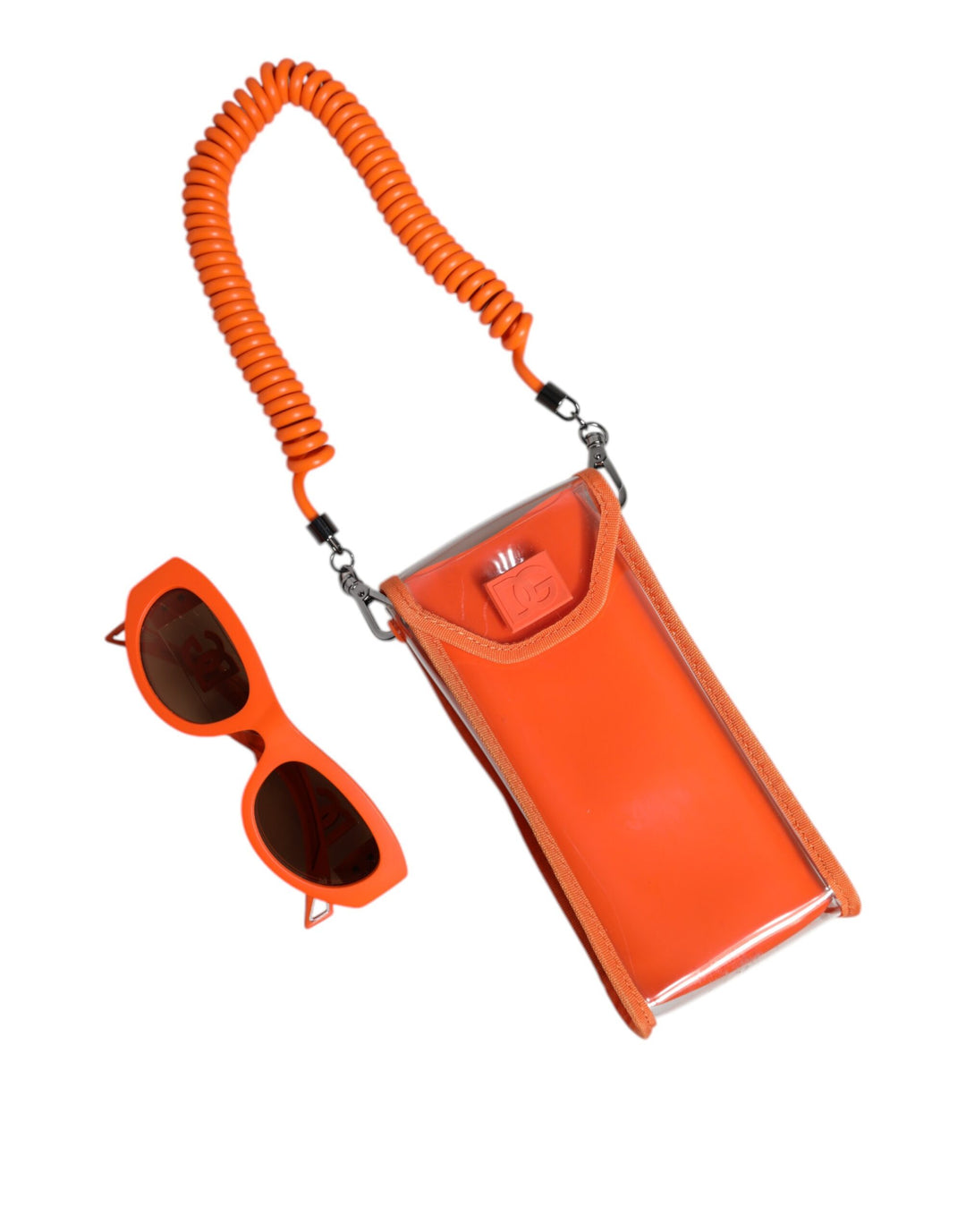 Dolce & Gabbana Orange Reborn To Live Zonnebril met Ovaal Montuur en Logo