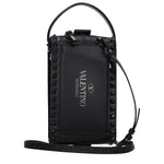 Load image into Gallery viewer, Valentino Garavani Black Leather Clutch Bag

