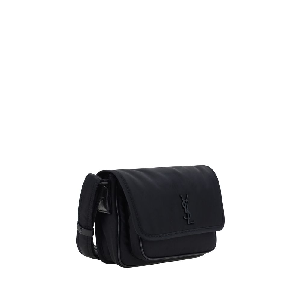 Saint laurent black polyamide shoulder bag