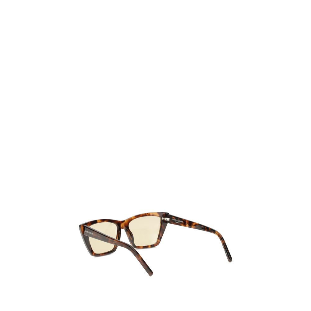 Saint laurent beige acetate sunglasses