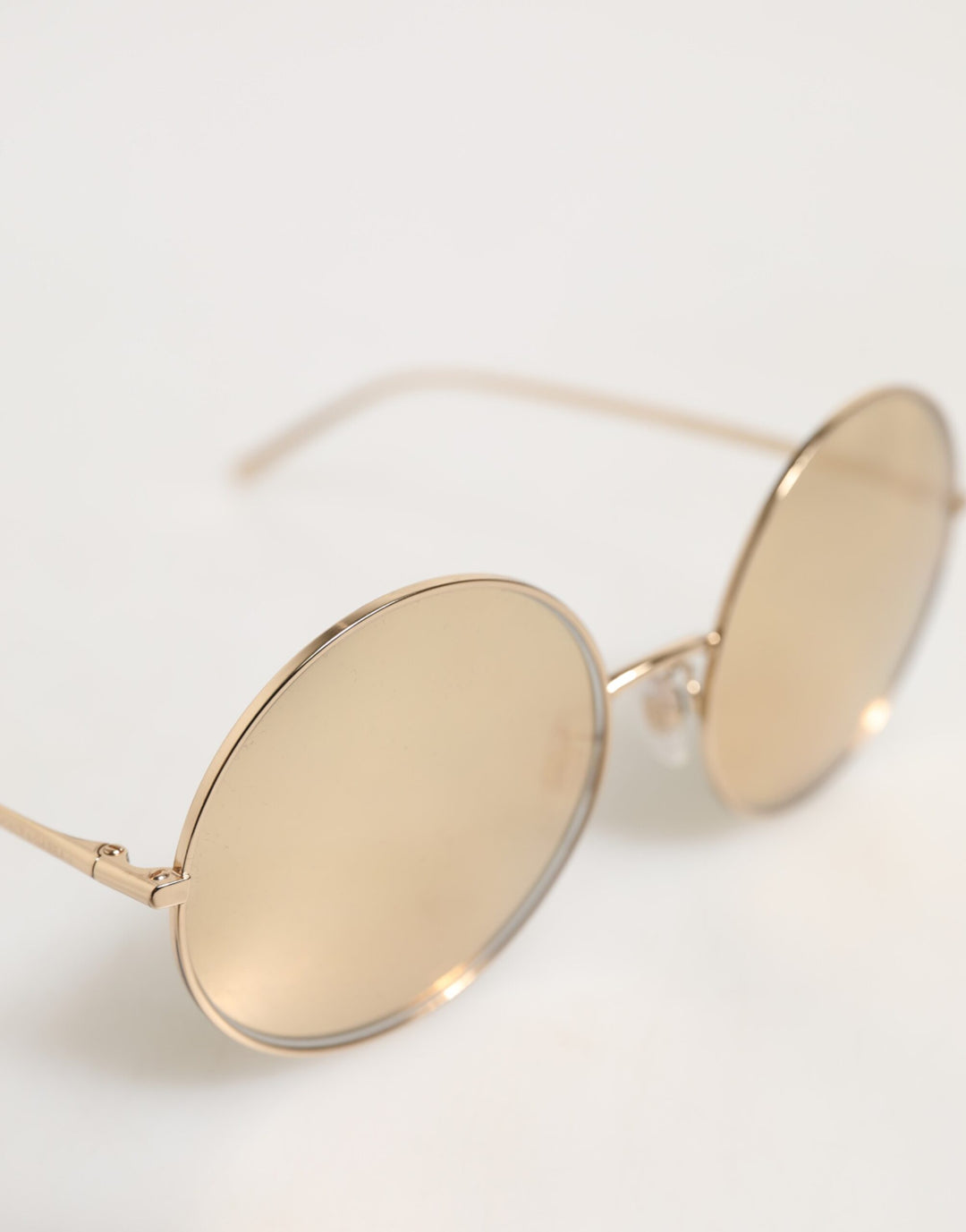 Dolce & Gabbana Gouden Metalen Ronde Zonnebril