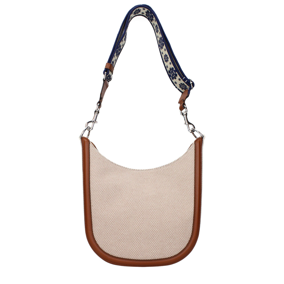Valentino Garavani Beige Fabric Crossbody Bag