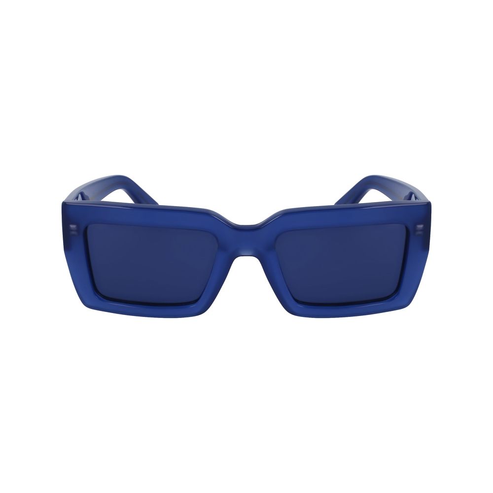 Ferragamo zonnebril van blauw acetaat