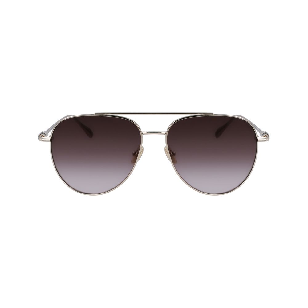 Ferragamo gold metal sunglasses