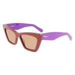 Load image into Gallery viewer, Ferragamo Brown Acetate Sunglasses
