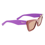 Load image into Gallery viewer, Ferragamo Brown Acetate Sunglasses
