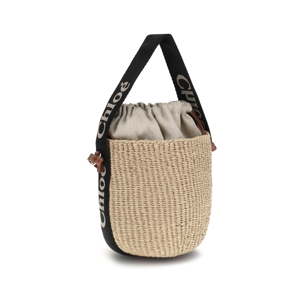 Chloé beige raffia rugzak