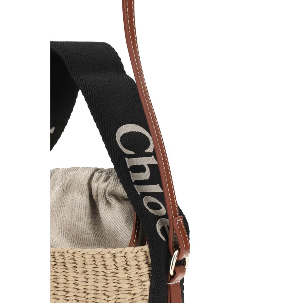 Chloé beige raffia rugzak