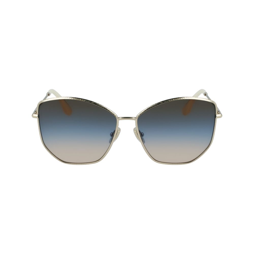 Victoria Beckham gouden metalen zonnebril