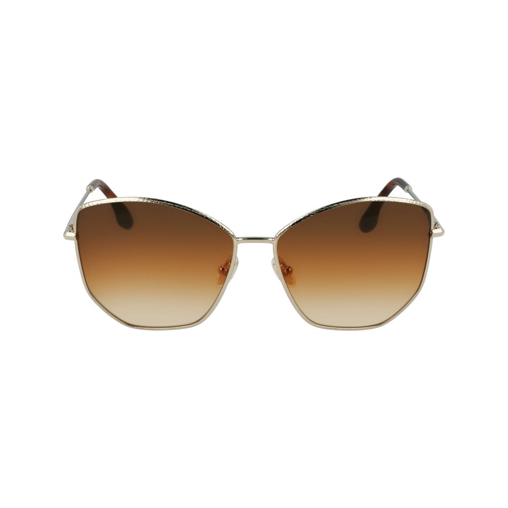 Victoria Beckham gouden metalen zonnebril