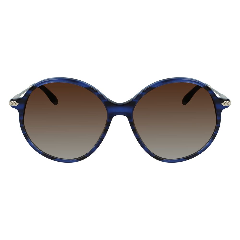 Victoria beckham zonnebril van blauw acetaat