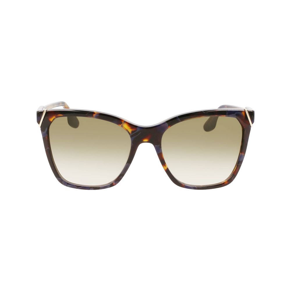 Victoria beckham zonnebril van blauw acetaat