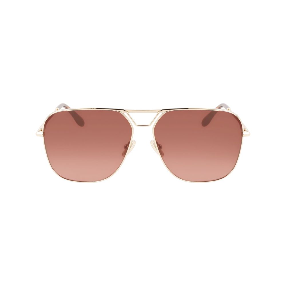 Victoria beckham gouden metalen zonnebril