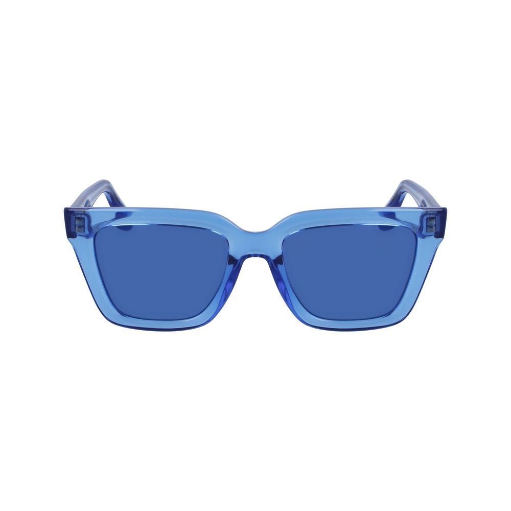 Victoria beckham zonnebril met blauwe accenten